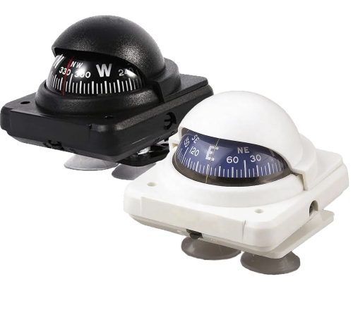 Compas cu mini bază alb Optronics 57x63 mm EVA
