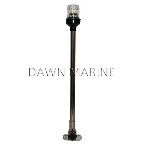 Lumină rotundă LED alb pliabil inox 60 cm DAW