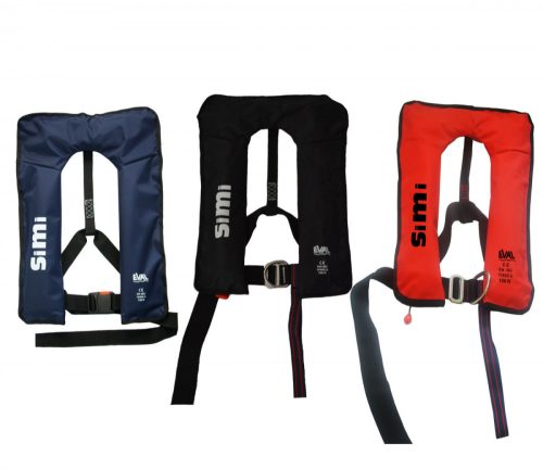Lifejacket Simi inflație manuală catarama artificială EVA roșu