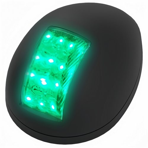 Lumină LED verde 112,5° pandantiv în carcasă neagră DAW