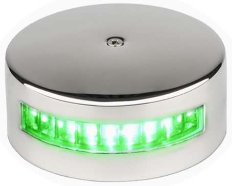 Lumină LED verde 112,5° pandantiv în carcasă neagră DAW