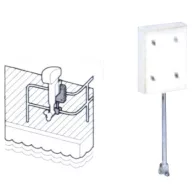 Suport motor pentru montare pe balustradă metal EVA