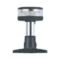   Lumină albă rotundă cu 6 LED-uri, cu bază, carcasă neagră EVA