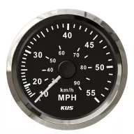 Vitezometru KUS 55 MPH inox-negru EVA