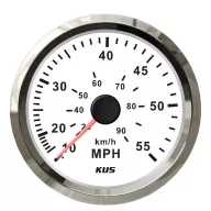 Vitezometru KUS 55 MPH inox-alb EVA