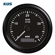 Revoluție și contor de ore KUS 4000 RPM negru EVA