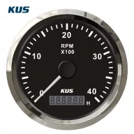 Contor de viteză și oră KUS 4000 RPM cu față EVA inox