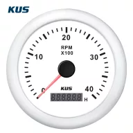 Contor de viteză și oră KUS 4000 RPM alb EVA