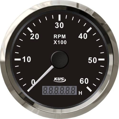 Revoluție și contor de ore KUS 6000 RPM cu fața EVA inox