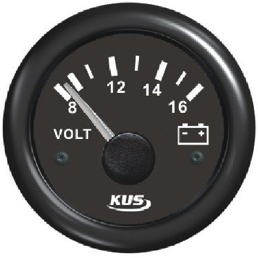 Voltmetru KUS 8-16 V negru EVA
