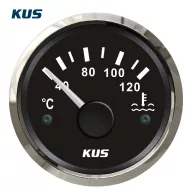 Indicator de temperatură a apei KUS inox-negru EVA
