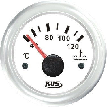 Indicator de temperatură a apei KUS inox-negru EVA