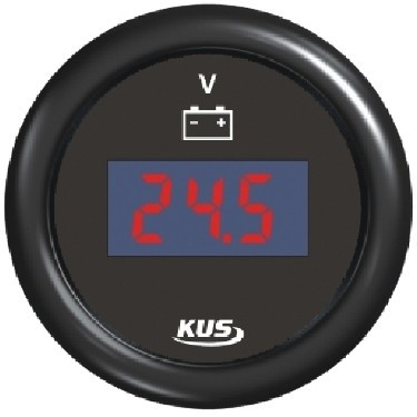 Voltmetru digital KUS 8-32 V negru EVA