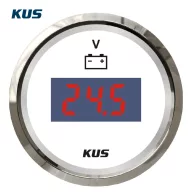 Voltmetru digital KUS 8-32 V inox-alb EVA