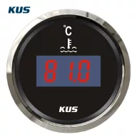 Indicator digital al temperaturii apei KUS inox-negru EVA