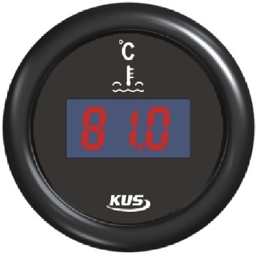 Indicator digital al temperaturii apei KUS inox-alb EVA