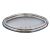 Geam de punte oval 40,7 x 14,8 cm inox plasă de țânțari EVA