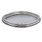 Geam de punte oval 40,7 x 14,8 cm inox plasă de țânțari EVA