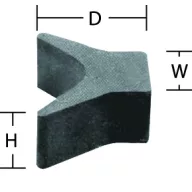Stop pentru botul remorcii Stop Y 54X83 mm EVA