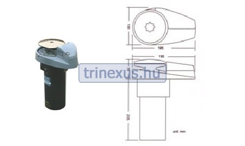 Electric ancoră troliu vertical 700 W EVA