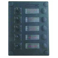 Tablou de distribuție LED cu 6 siguranțe simple DAW