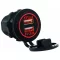 Încărcător USB LED roșu 12/24V - 3,1 A DAW
