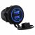 Încărcător USB LED albastru 12/24V - 4,2 A DAW