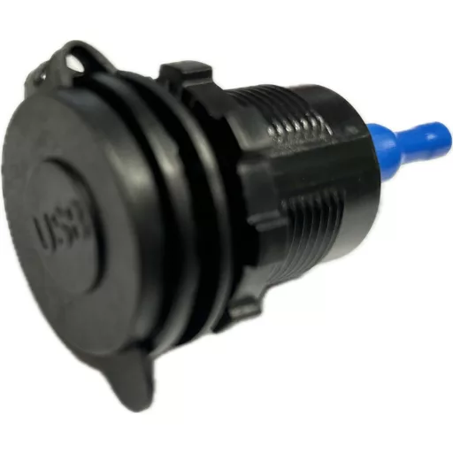 Încărcător USB LED albastru 12/24V - 4,2 A DAW