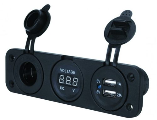 Încărcător USB cu brichetă, tensiometru DAW