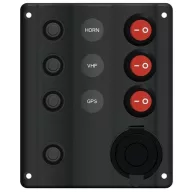 Tablou de distribuție cu brichetă 3 single Wave led EVA