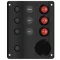 Tablou de distribuție cu brichetă 3 single Wave led EVA