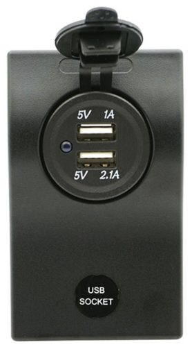 Încărcător USB dublu încorporabil