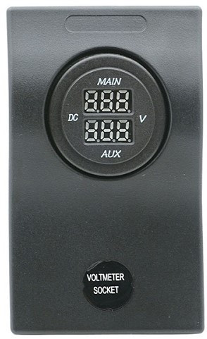 Panou de comutare cu voltmetru dublu încorporabil