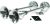 Corn electric inox dublu cu două corzi drept DAW