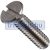 Șurub 20 buc cap plat inox 4 x 40 mm blister EVA