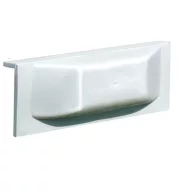 Apărătoare pentru docuri cu flanșă 25x9,6 cm alb GFN