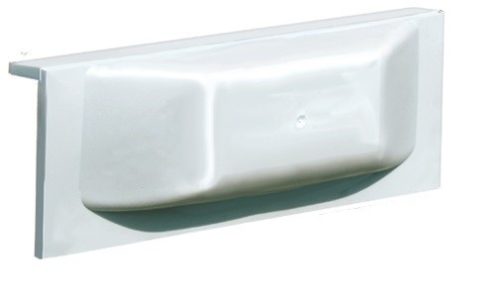 Apărătoare pentru docuri cu flanșă 25x9,6 cm alb GFN