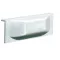 Apărătoare pentru docuri cu flanșă 25x9,6 cm alb GFN
