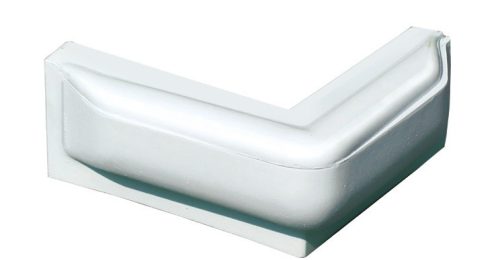 Apărătoare pentru docuri cu colțuri 25x25x10 cm alb GFN
