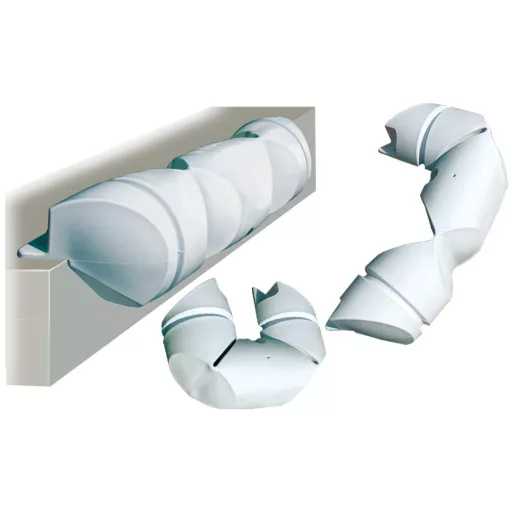 Dockfender cu margine curbată 100x20 cm alb GFN
