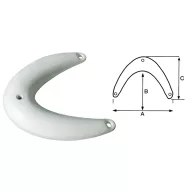 Placă curbată pentru nas 34x24x36 cm GFN