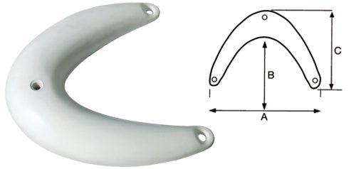 Placă curbată pentru nas 34x24x36 cm GFN