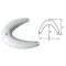 Placă curbată pentru nas 34x24x36 cm GFN