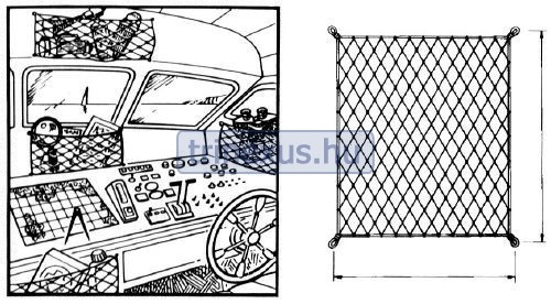 Plasă de depozitare suspendată 40x20 cm EVA