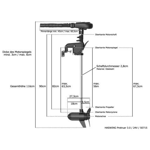 Haswing Protruar 3.0 110 lbs 24V