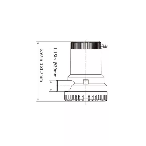 Pompă de apă de santină 1500 GPH 12/24V DAW