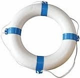 Inel de salvare albastru-alb 55cm ALL