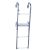 Scară de păr cu 3 grade inox balustradă 67x25 cm EVA