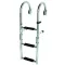 Scară de păr cu 4 grade inox balustradă 91x25 cm EVA