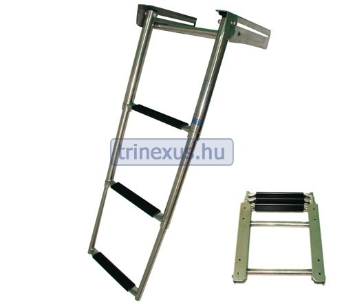 Scară de păr 3 grade inox telescopic platforma sub EVA